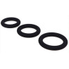  Set de 3 cockrings en silicone